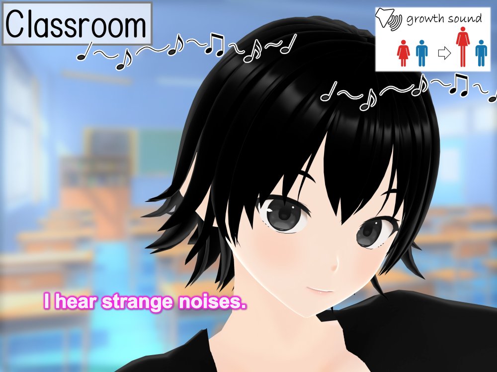 Outgrowing only girls， Overtake boys， Growth sound. Stat building game App Arc 無料立ち読み8