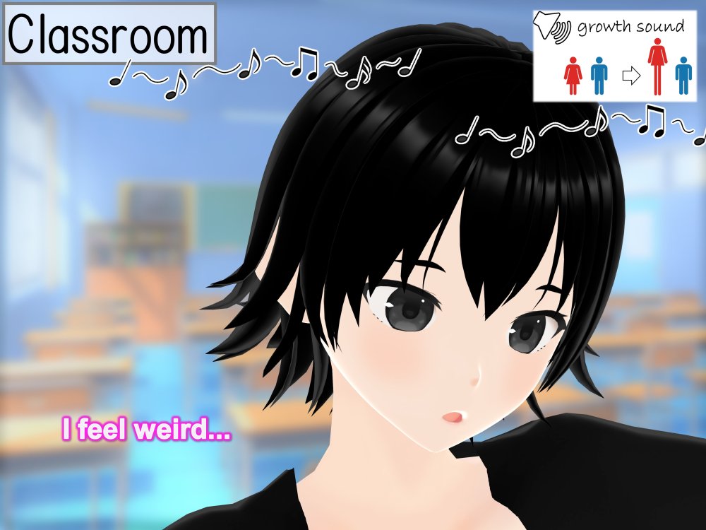 Outgrowing only girls， Overtake boys， Growth sound. Stat building game App Arc 無料立ち読み10