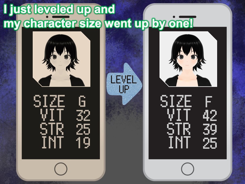 Outgrowing only girls， Overtake boys， Growth sound. Stat building game App Arc 無料立ち読み14