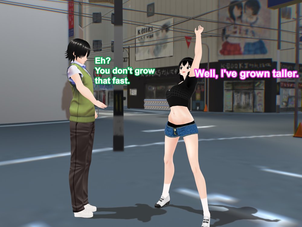 Outgrowing only girls， Overtake boys， Growth sound. Stat building game App Arc 無料立ち読み19
