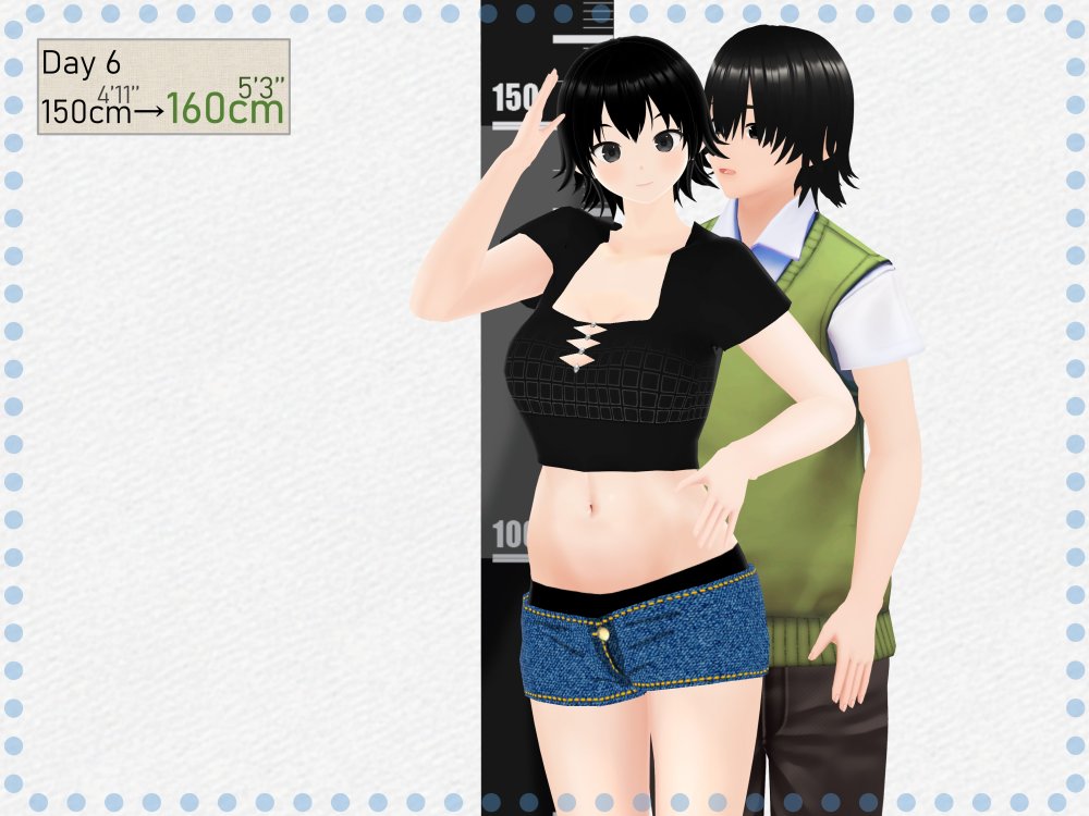 Outgrowing only girls， Overtake boys， Growth sound. Stat building game App Arc 無料立ち読み25