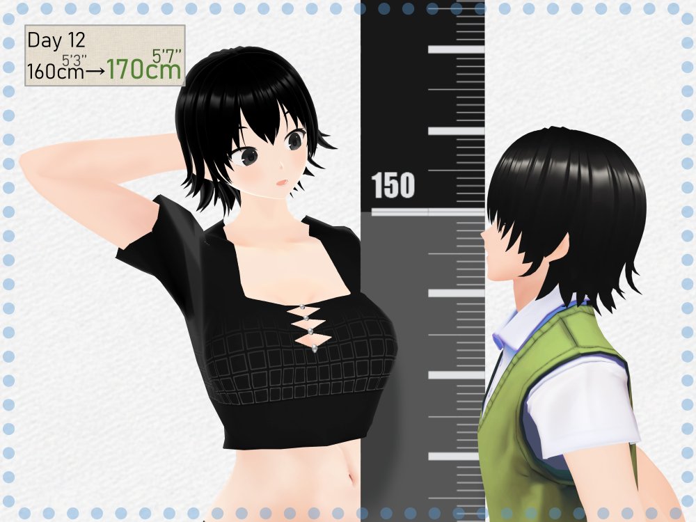 Outgrowing only girls， Overtake boys， Growth sound. Stat building game App Arc 無料立ち読み34