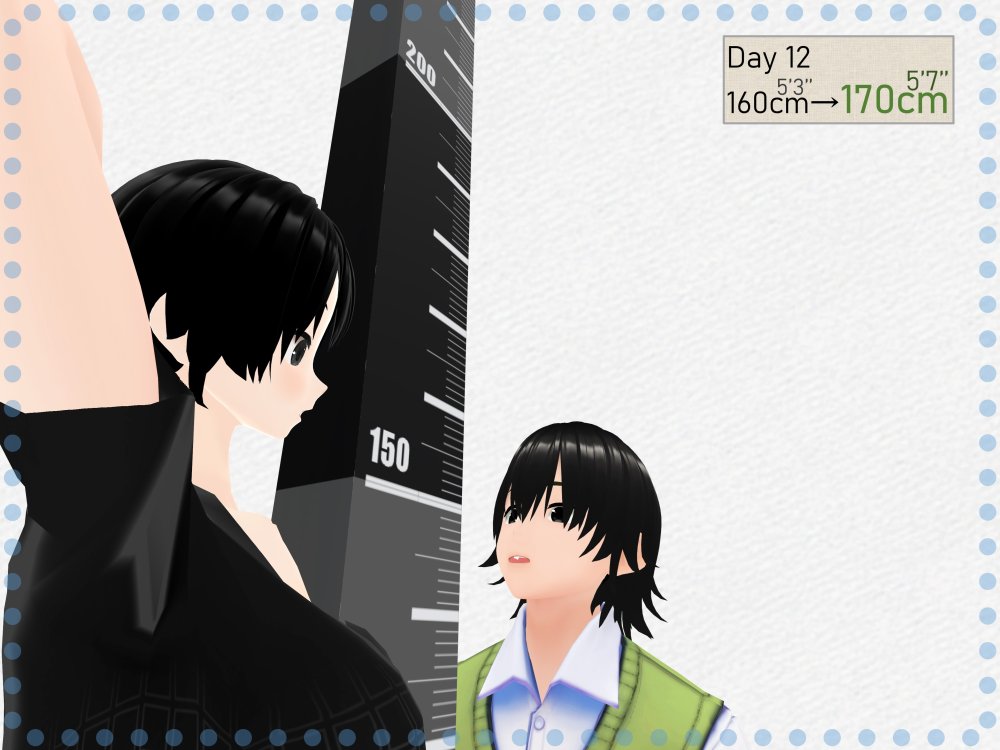 Outgrowing only girls， Overtake boys， Growth sound. Stat building game App Arc 無料立ち読み35