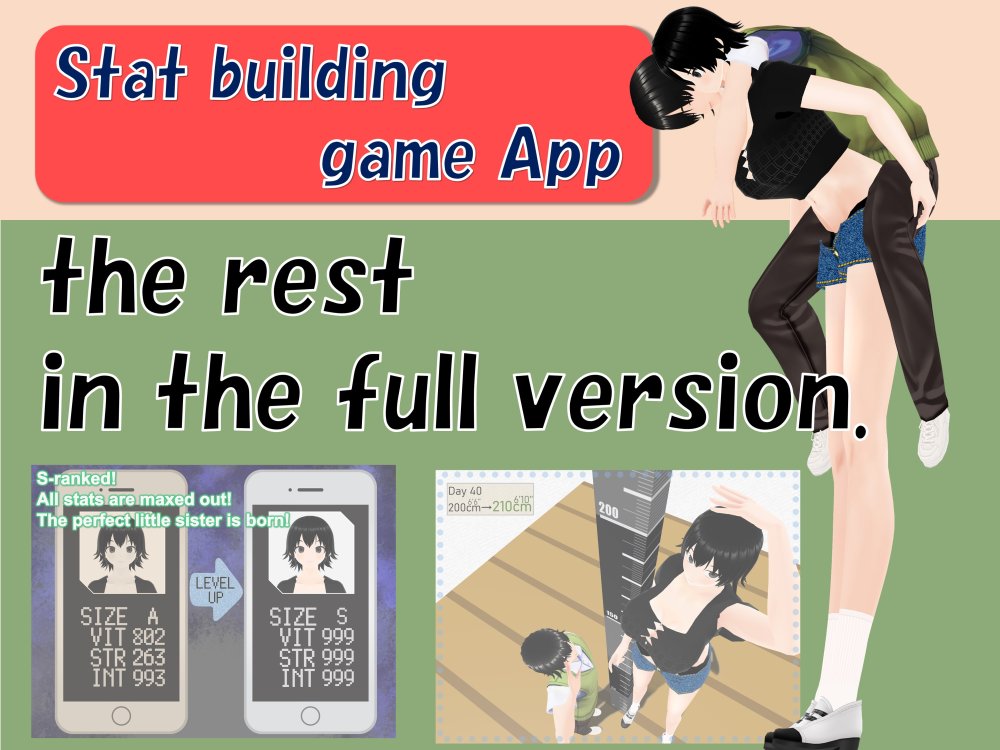 Outgrowing only girls， Overtake boys， Growth sound. Stat building game App Arc 無料立ち読み42