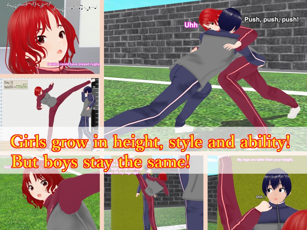 Outgrowing only girls， Overtake boys， Growth sound. Rugby Arc 無料立ち読み40