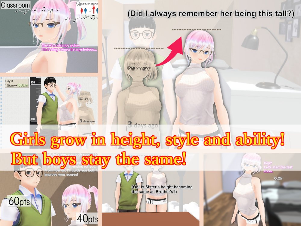 Outgrowing only girls， Overtake boys， Growth sound. Home tutor Arc 無料立ち読み33