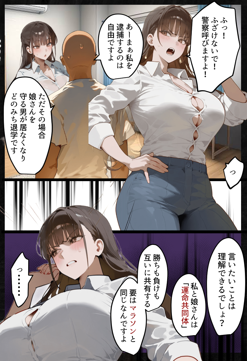 欠場！寝取られ母娘駅伝-陸上女大生が退学危機のため大会欠場し種付コーチの白濁孕ませ補習！応援に来たママ（38歳）も20年来の童貞先輩から執念の濃厚膣出しゴールでヤられる話【寝取られ駅伝3前編】 無料立ち読み3