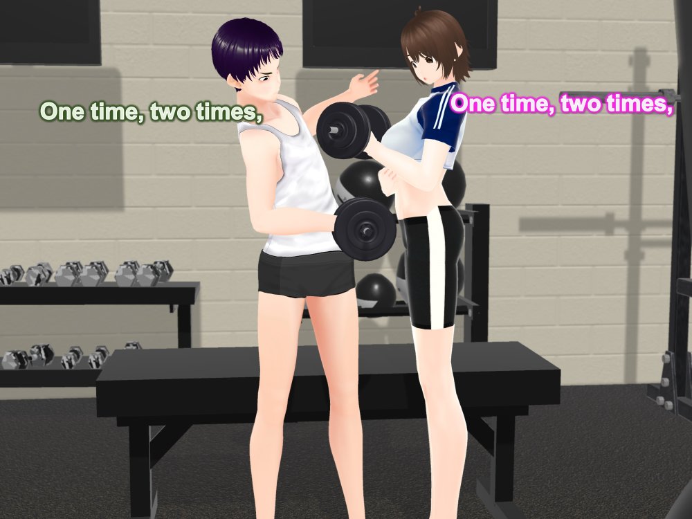 Outgrowing only girls， Overtake boys， Growth sound dumbbells Arc 無料立ち読み23