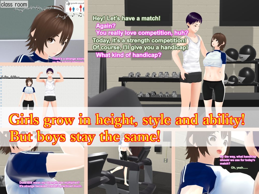 Outgrowing only girls， Overtake boys， Growth sound dumbbells Arc 無料立ち読み30