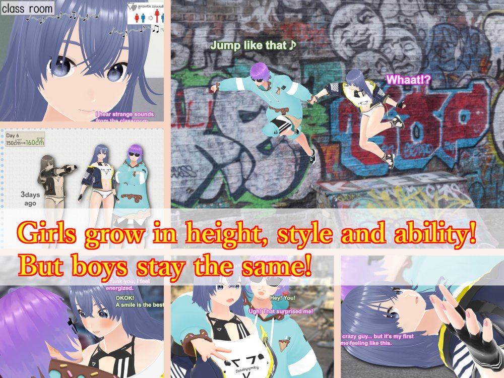 Outgrowing only girls， Overtake boys， Growth sound street culture Arc 無料立ち読み33