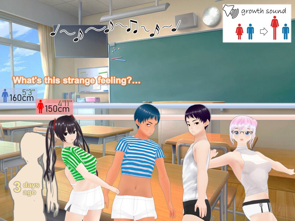 Outgrowing only girls， Overtake boys， Growth sound Beach Arc 無料立ち読み16