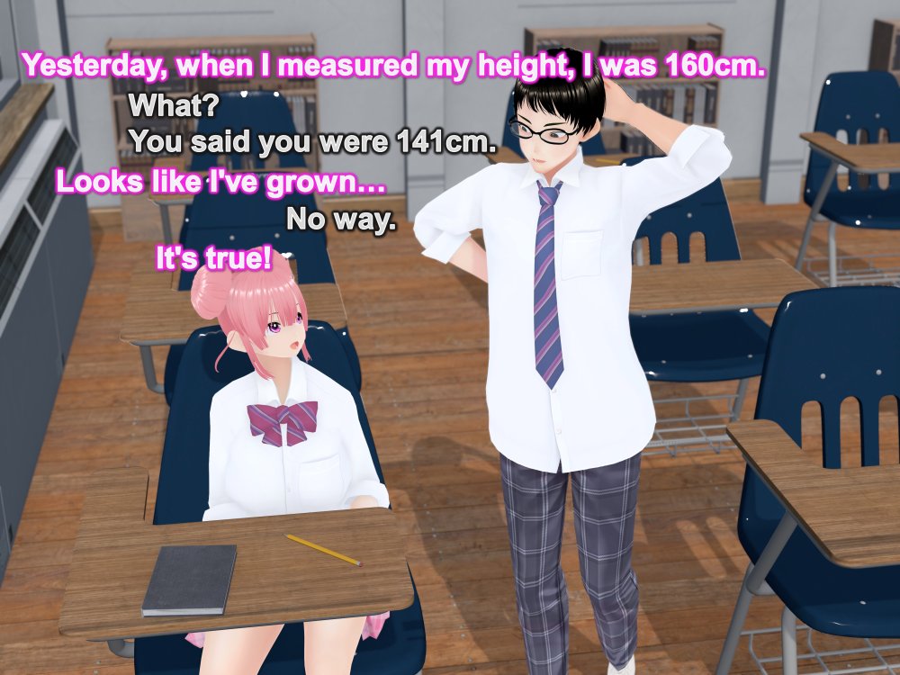 Outgrowing only girls， Overtake boys， Growth sound. Classmate Arc 無料立ち読み34