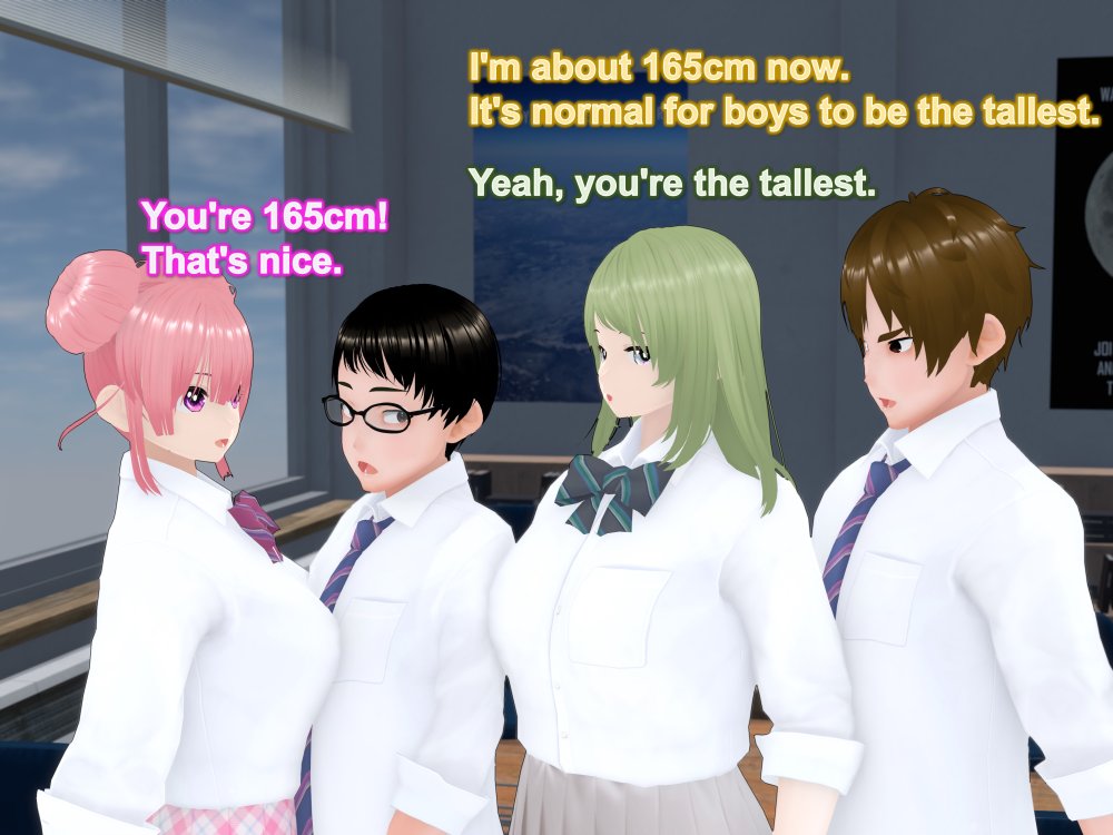Outgrowing only girls， Overtake boys， Growth sound. Classmate Arc 無料立ち読み39