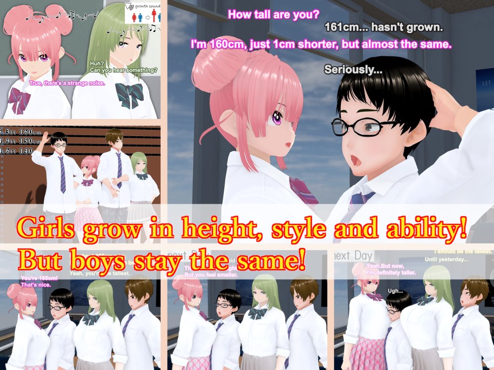 Outgrowing only girls， Overtake boys， Growth sound. Classmate Arc 無料立ち読み41