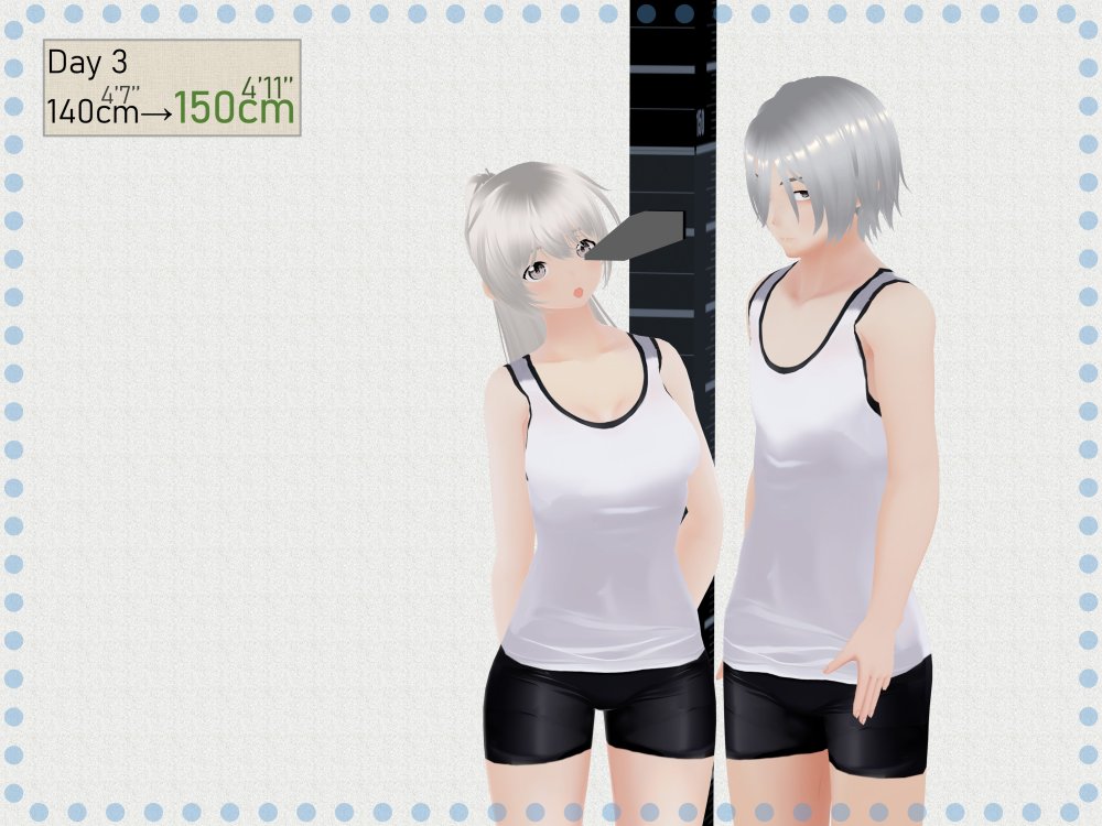 Outgrowing only girls， Overtake boys， Growth sound. Stretching exercises Arc 無料立ち読み19