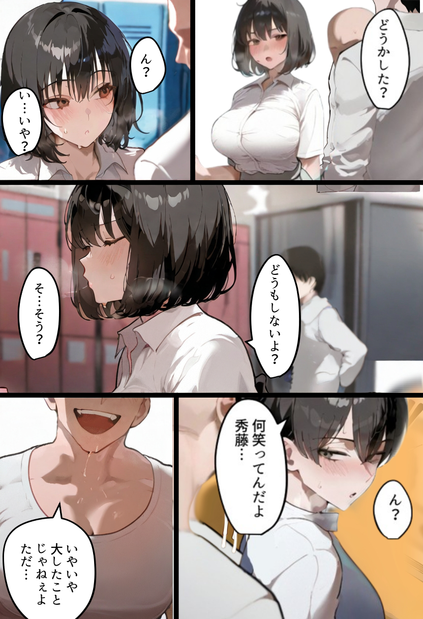 俺の爆乳競泳カノは大会裏で童貞坊主に筆下ろし強要され乳首イキから孕ませSEX漬けにされてた話 【寝取られ精液プール2】 無料立ち読み11