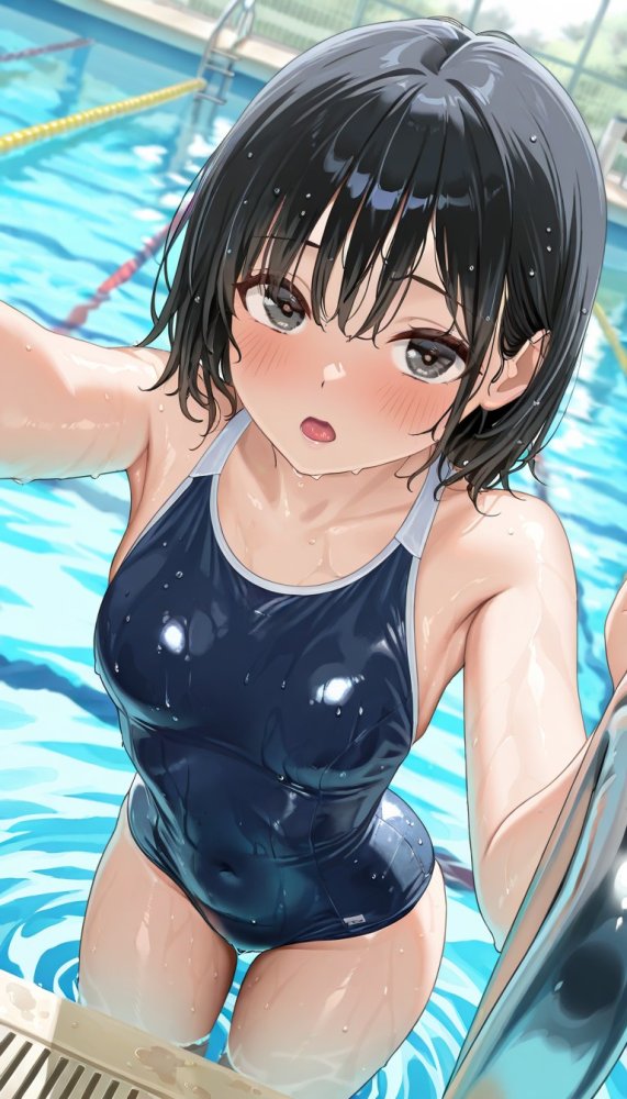 スク水ボブJK（500枚） 無料立ち読み1