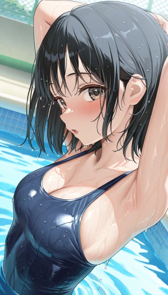 スク水ボブJK（500枚） 無料立ち読み12