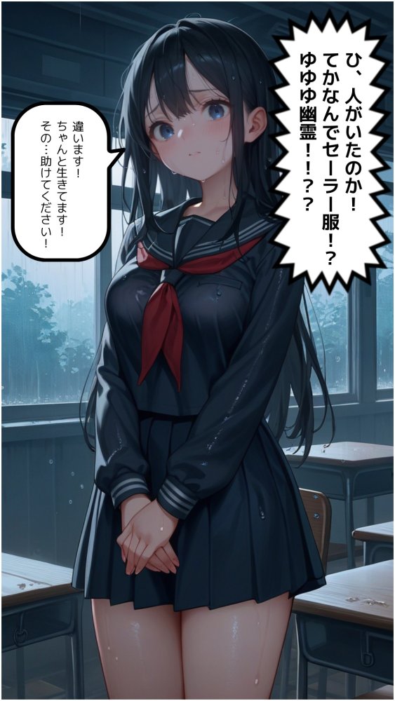 豪雨、廃校舎、家出少女。 無料立ち読み7