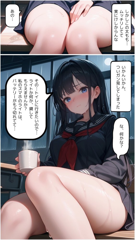 豪雨、廃校舎、家出少女。 無料立ち読み9