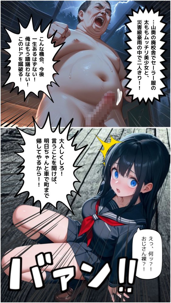 豪雨、廃校舎、家出少女。 無料立ち読み13