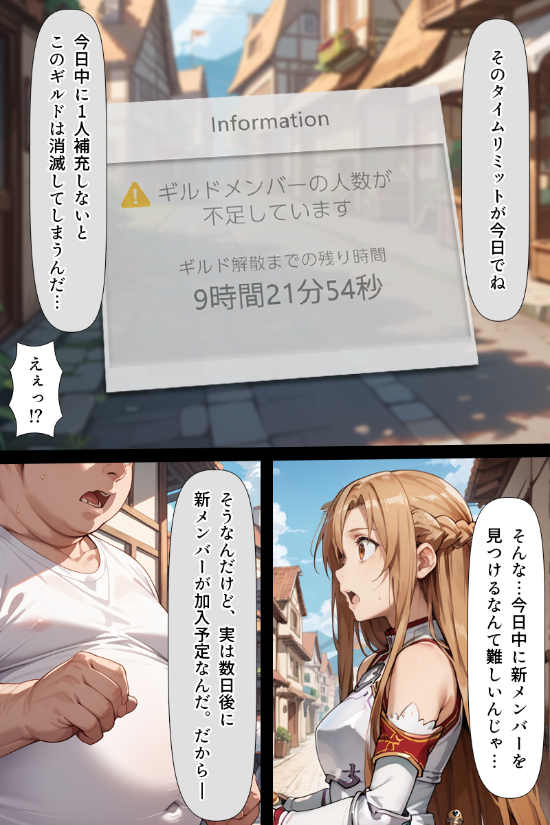 スキル絶対君主でアスナを犯し尽くす！ 無料立ち読み21