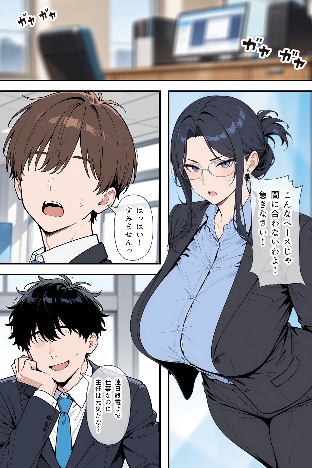 婚期を逃した堅物女上司が部下たちの共有オナペットになった話 無料立ち読み1