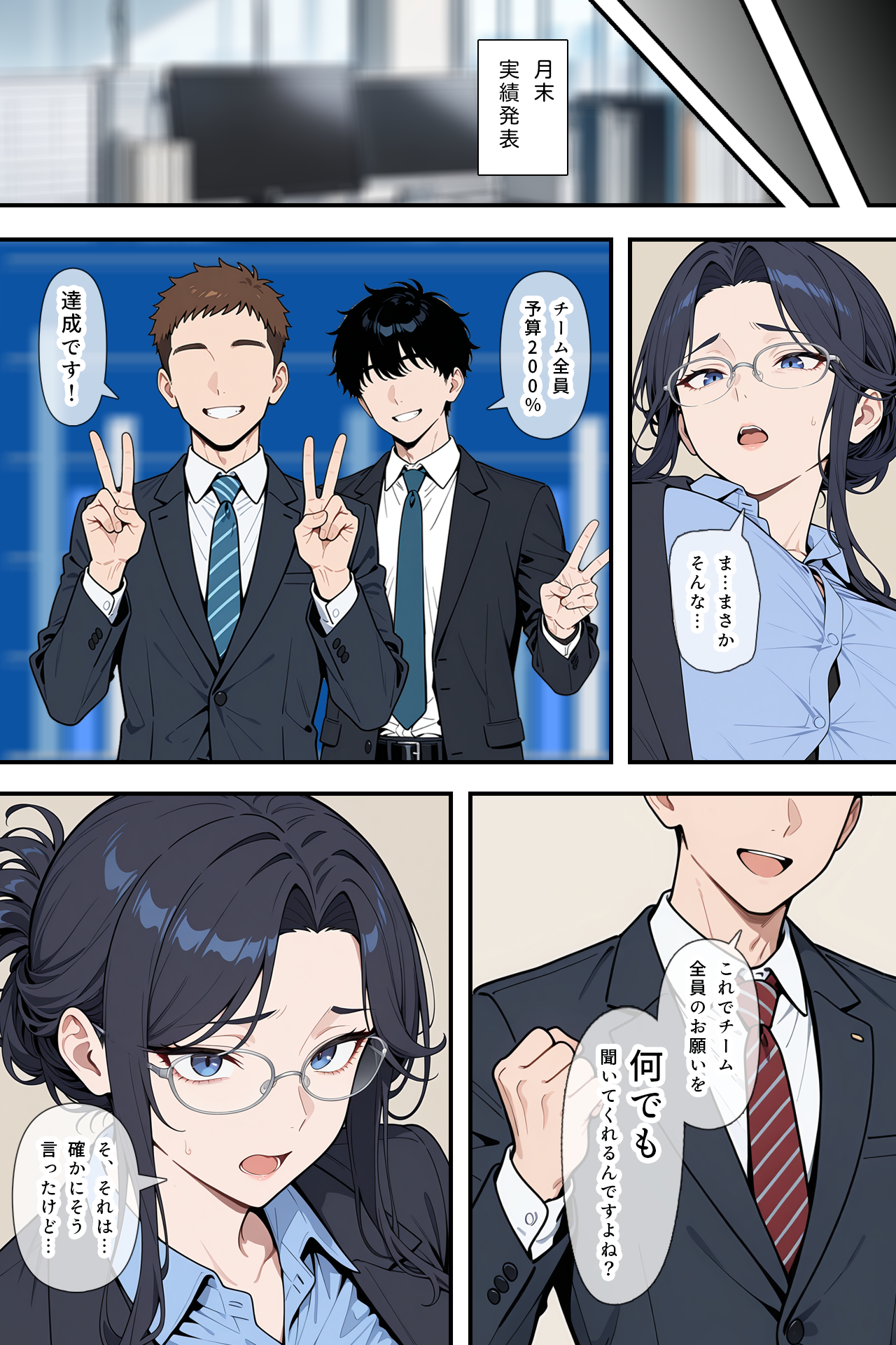 婚期を逃した堅物女上司が部下たちの共有オナペットになった話 無料立ち読み4