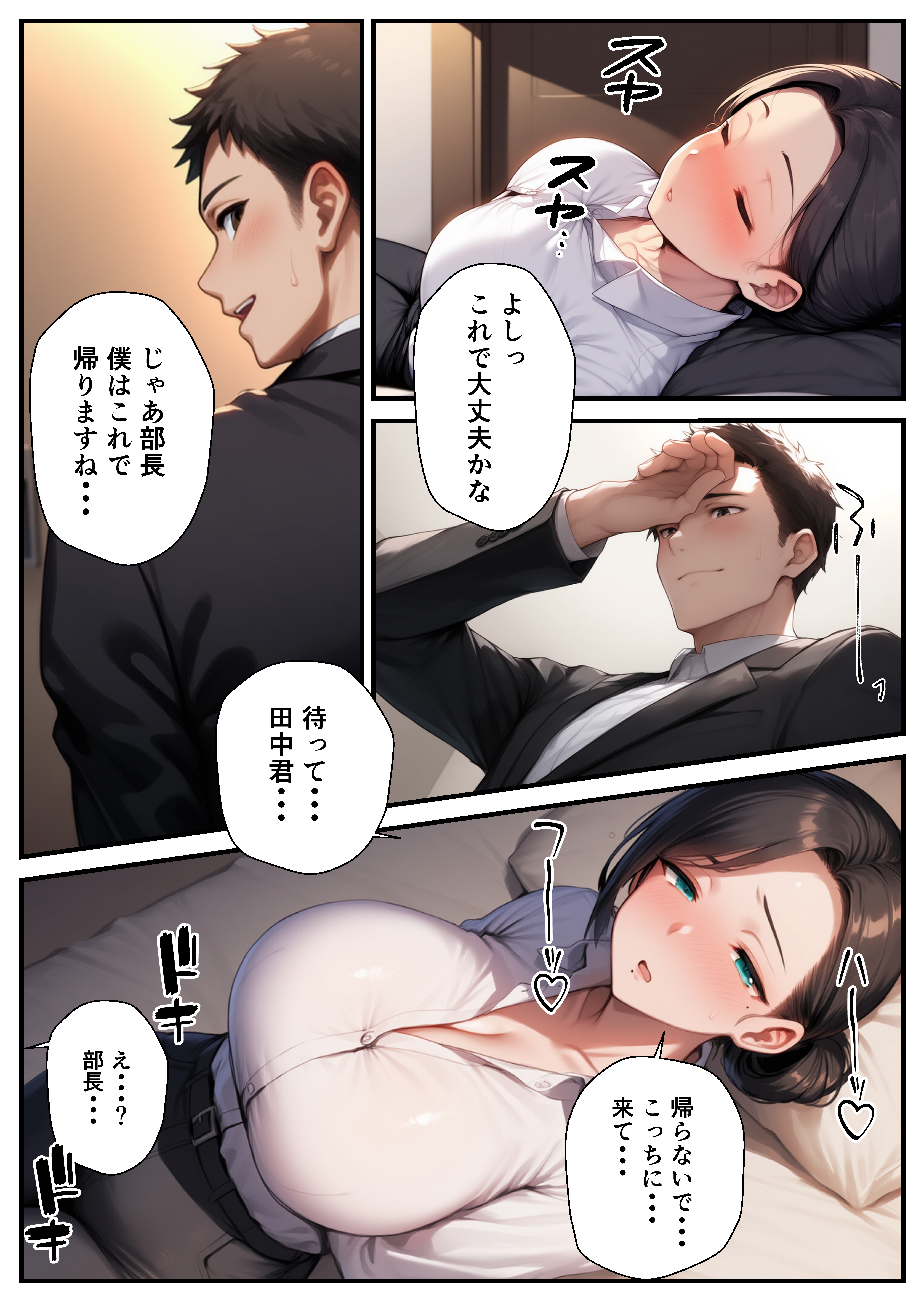 爆乳バツイチ女上司とあまあま孕ませエッチ 無料立ち読み7