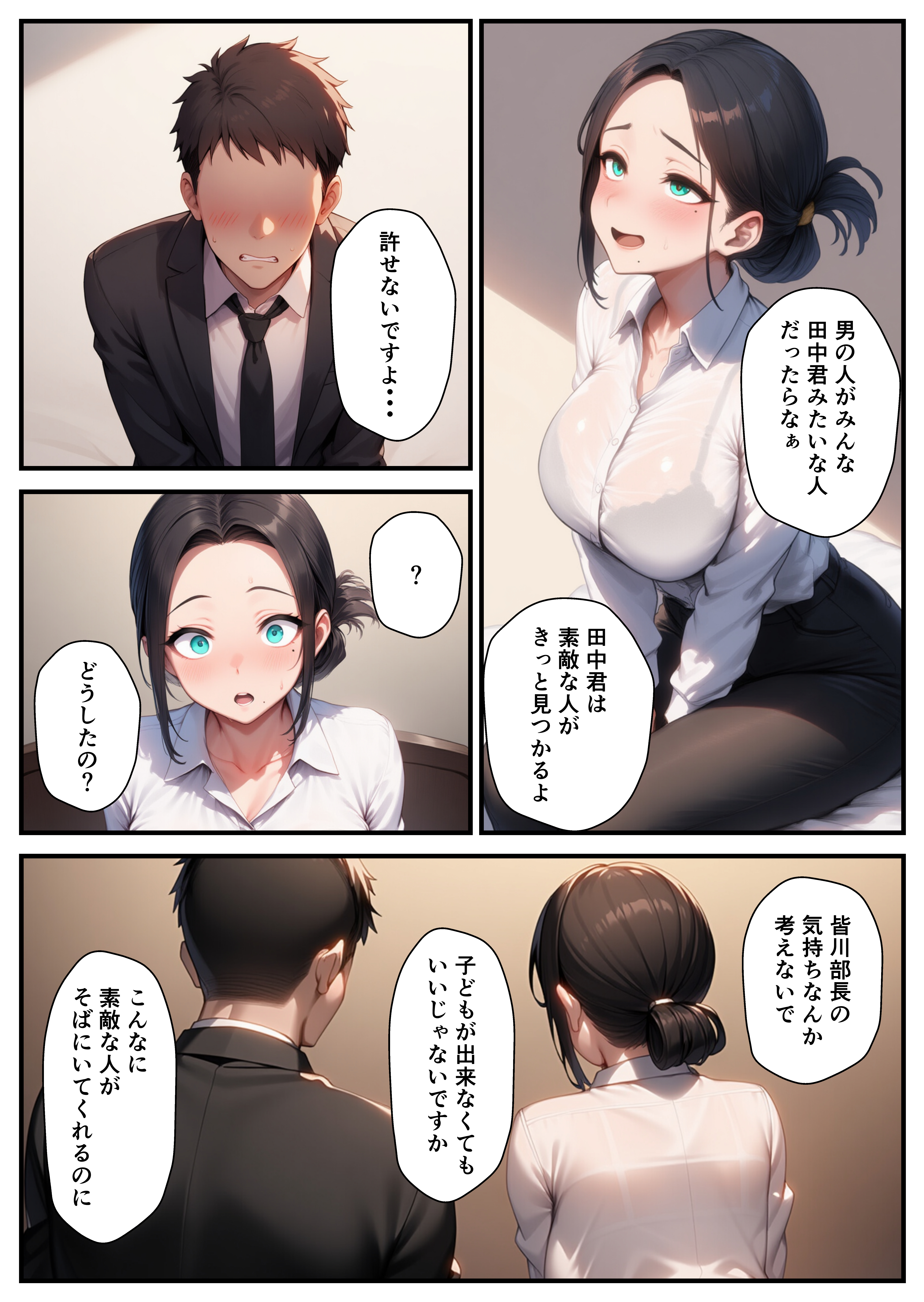 爆乳バツイチ女上司とあまあま孕ませエッチ 無料立ち読み10