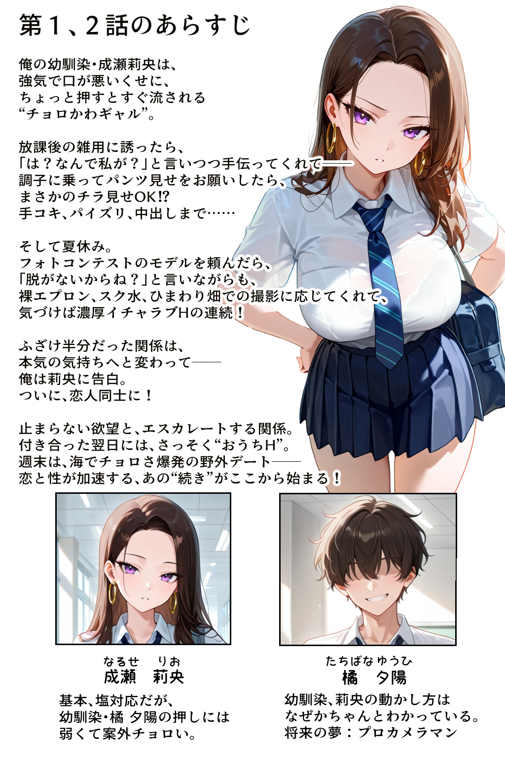 強気だけど実はチョロすぎる幼馴染ギャルー付き合った翌日と海水浴編ー 無料立ち読み1