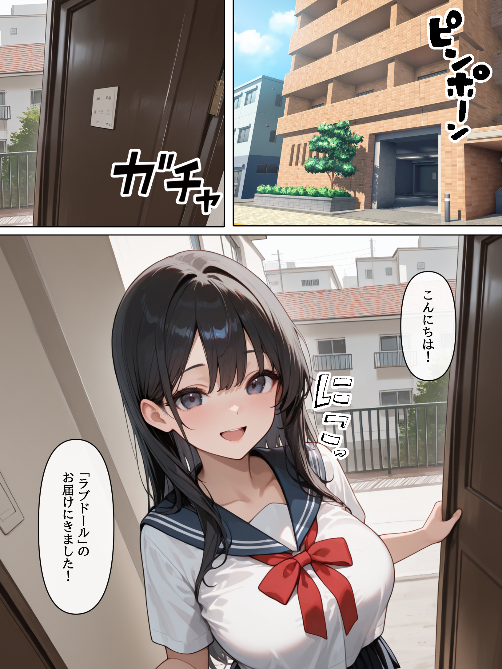 ラブドール頼んだら、後輩JKが来た 無料立ち読み1