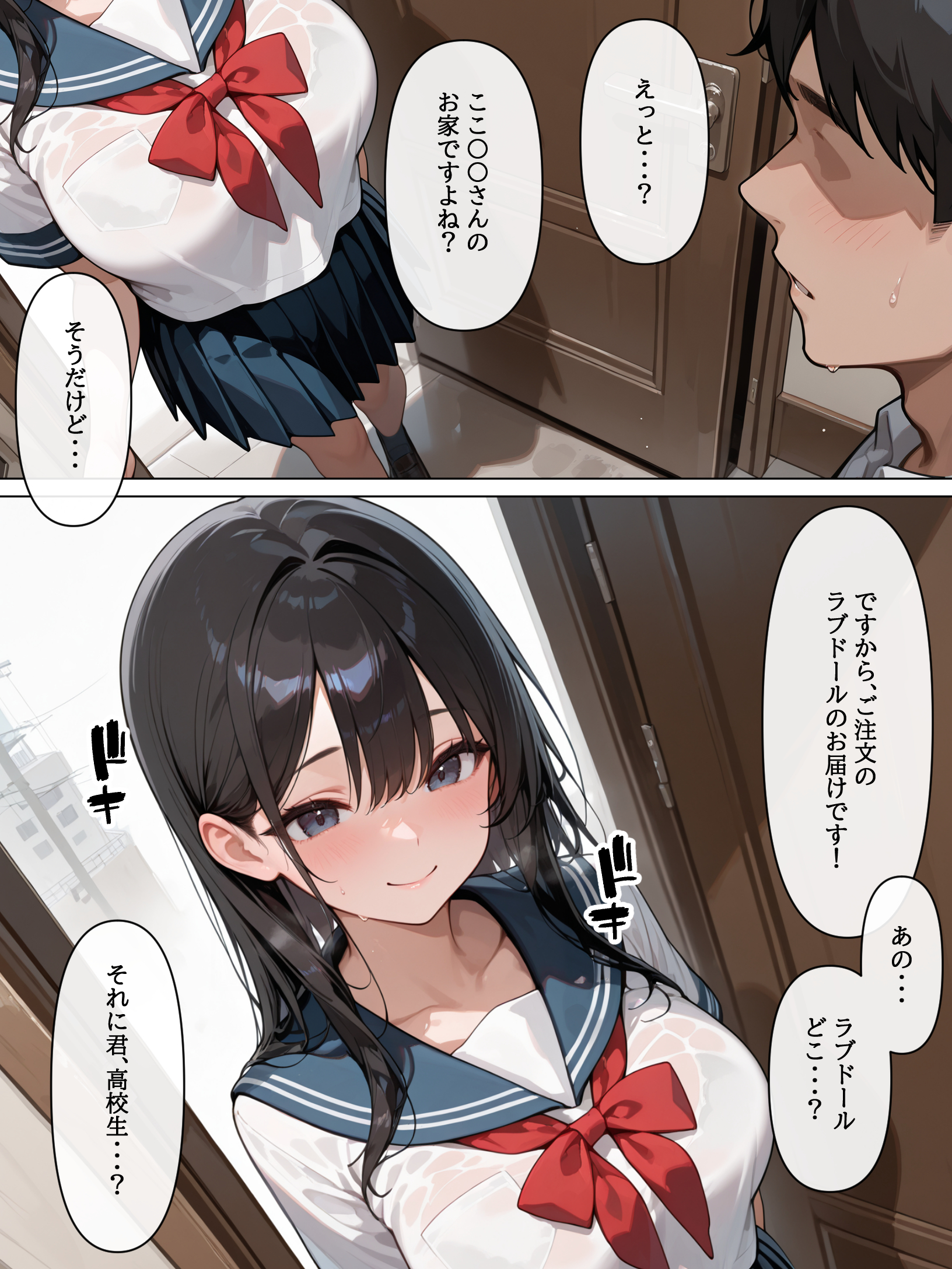 ラブドール頼んだら、後輩JKが来た 無料立ち読み2
