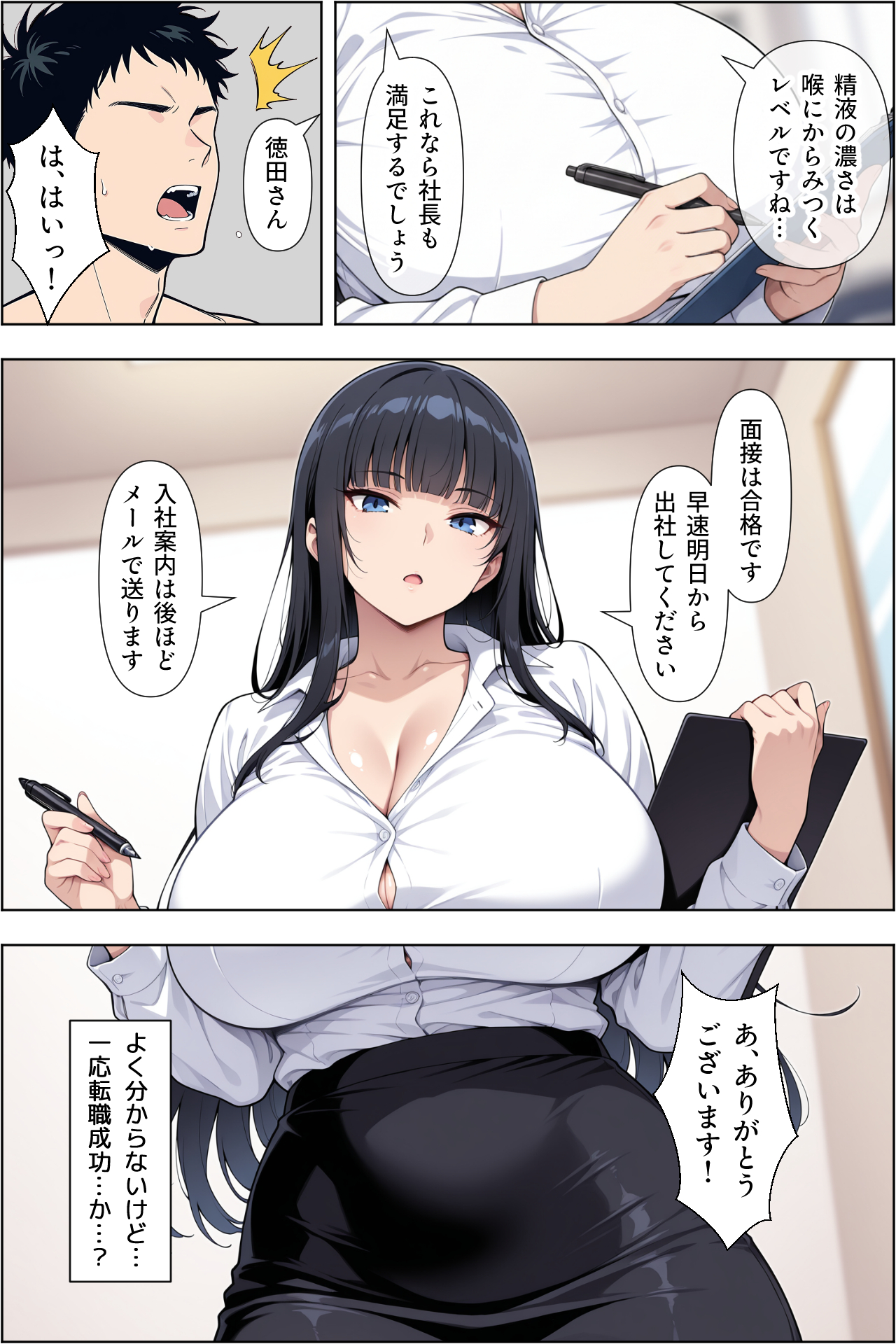 転職したら爆乳ギャル社長の性欲処理係に任命された件 無料立ち読み17