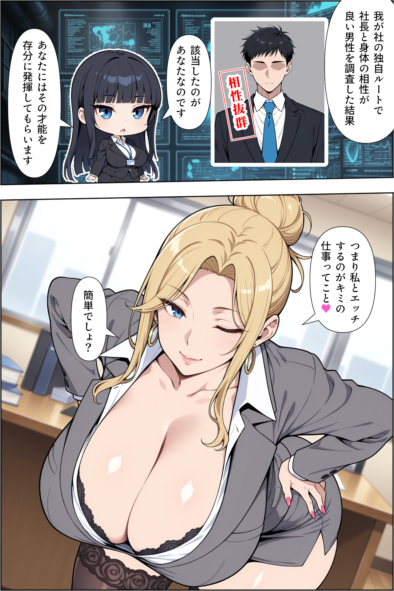 転職したら爆乳ギャル社長の性欲処理係に任命された件 無料立ち読み23