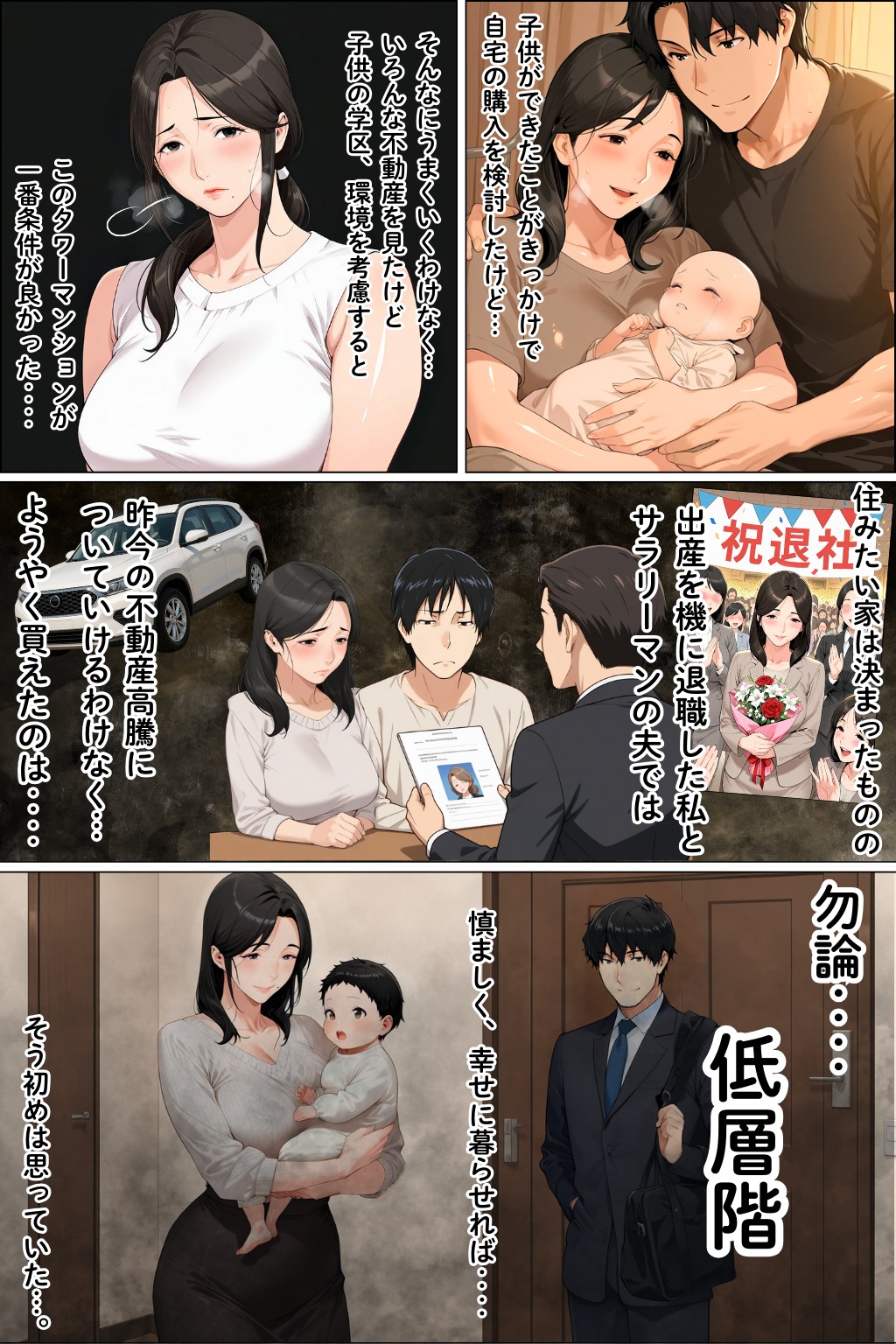 タワマン界隈 低階層主婦は高階層男に買われる。 無料立ち読み12