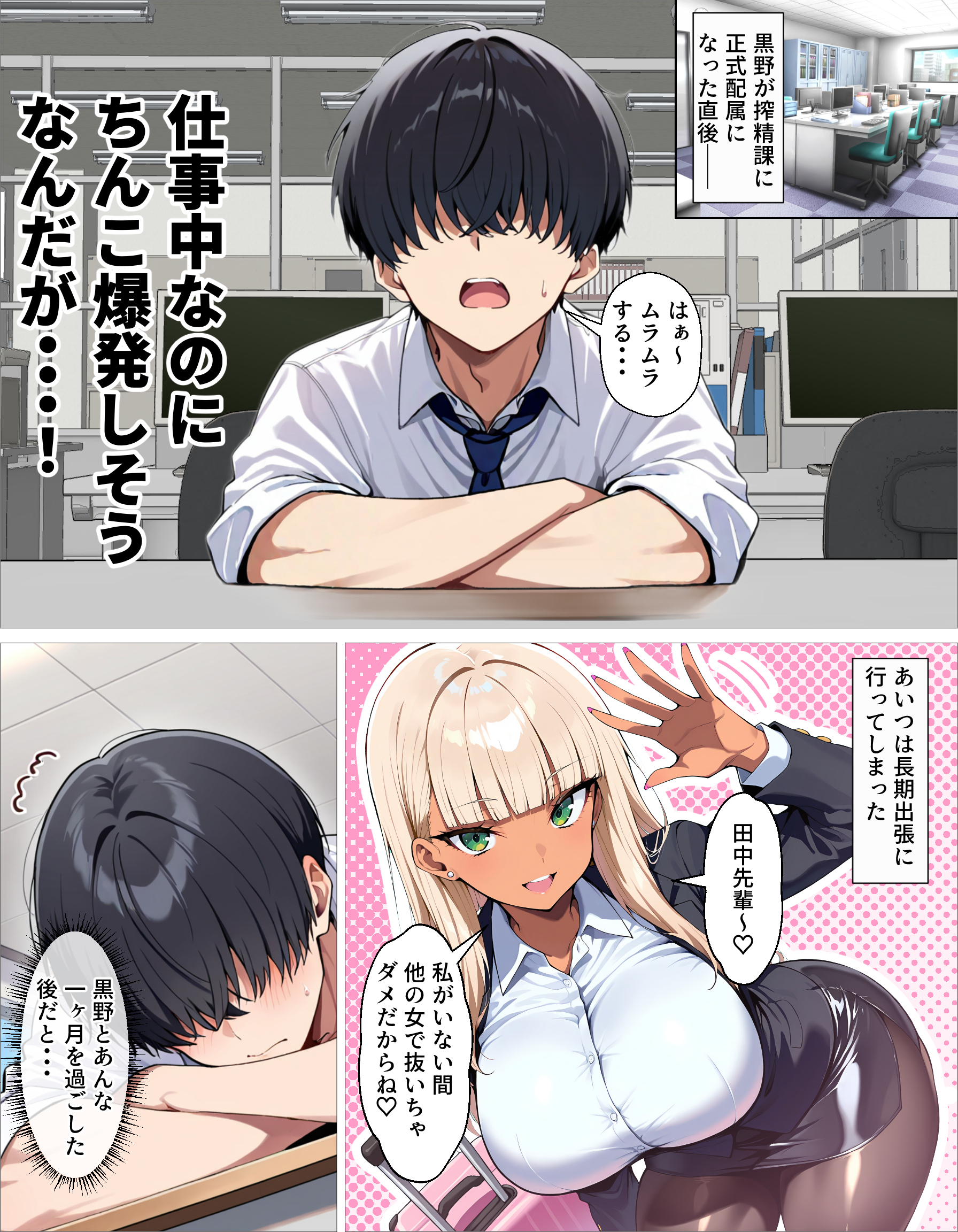 新卒のダウナーギャルが「だる…」って言いながら搾精してくれる話 無料立ち読み1