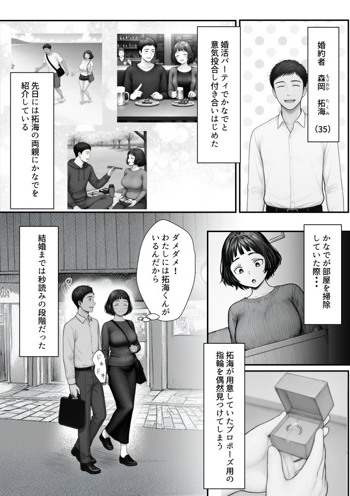 Hしてる時に婚約者の名前を間違えて・・・部下と浮気セックスしちゃうぽちゃ上司（32） 無料立ち読み55