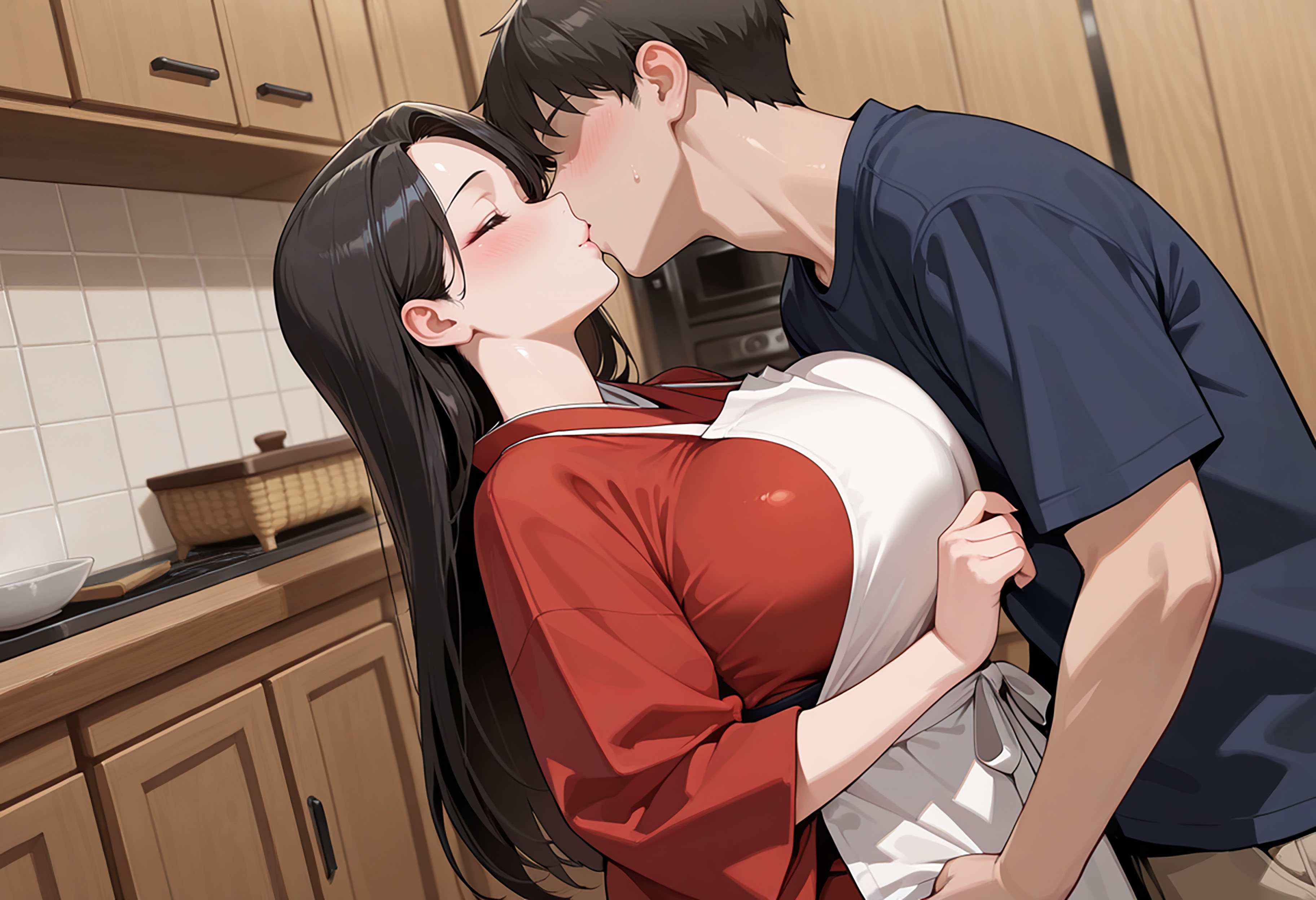 人妻キラーの俺が友達の爆乳ママを中出しで落とす話 〜欲情キッチン編〜 無料立ち読み9