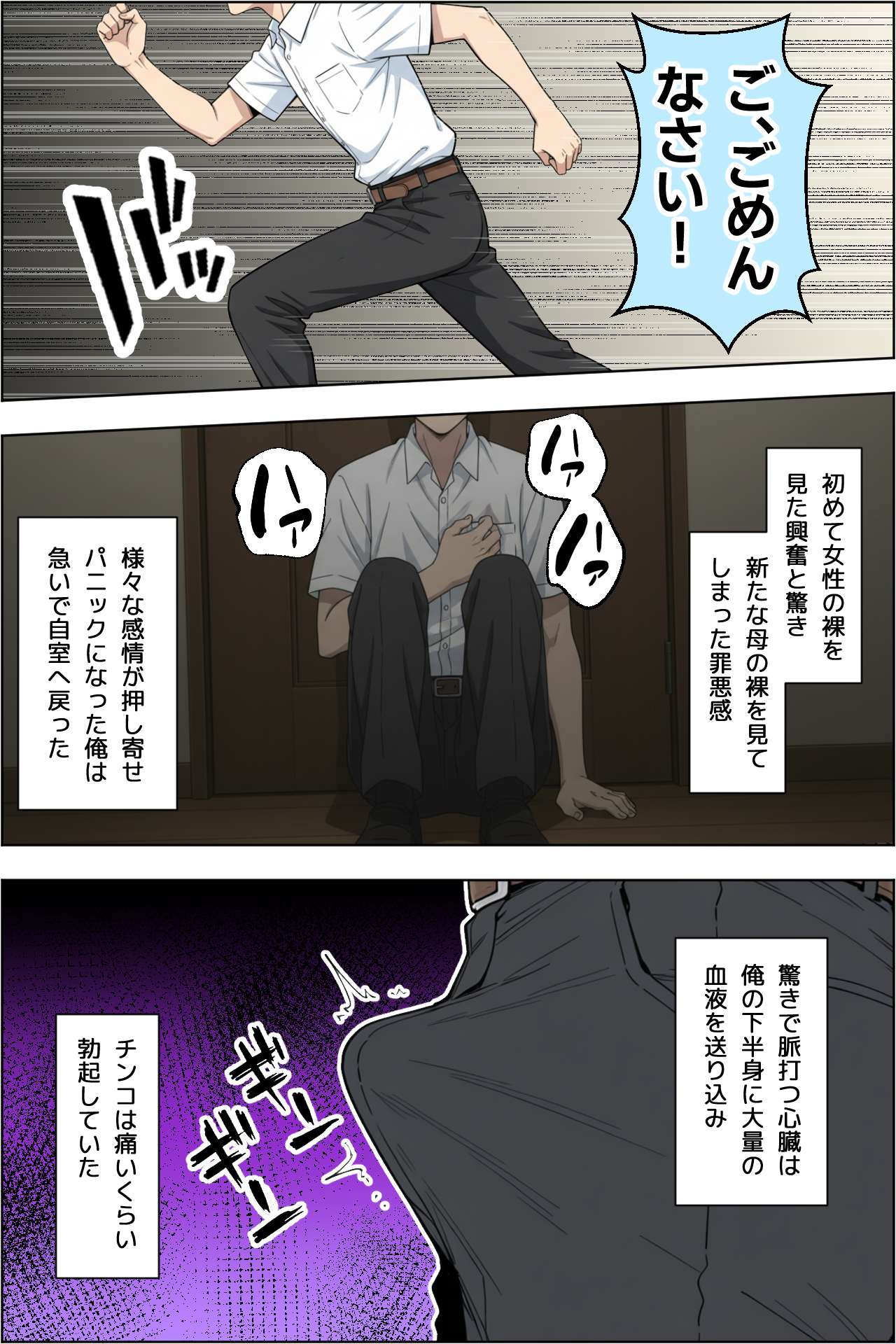 父親の再婚相手（38）の無自覚ドスケベボディで息子のチンイラが限界な件 無料立ち読み9