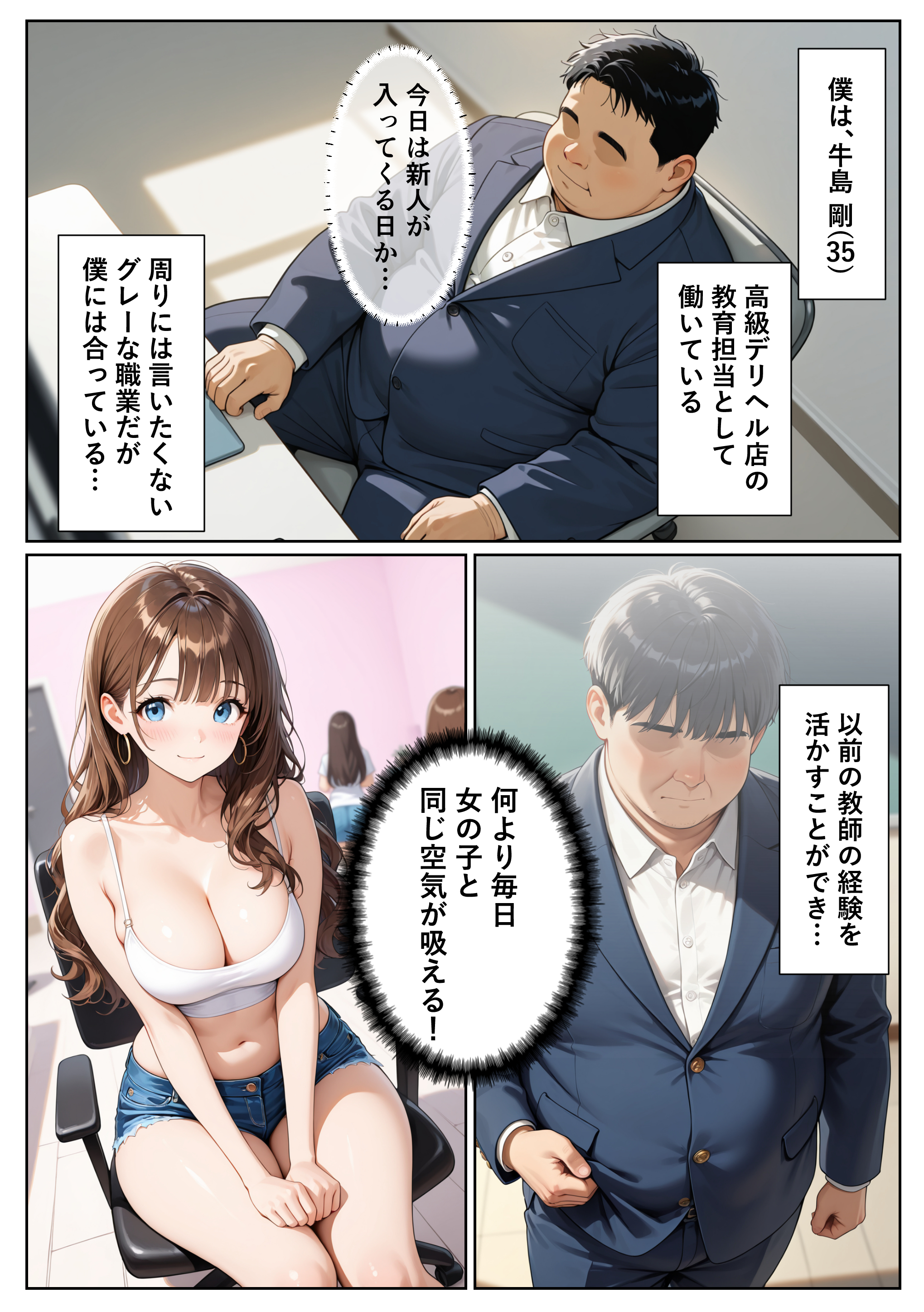デリヘル嬢になった生意気なギャル 禁断の性指導でわからせた話 無料立ち読み1