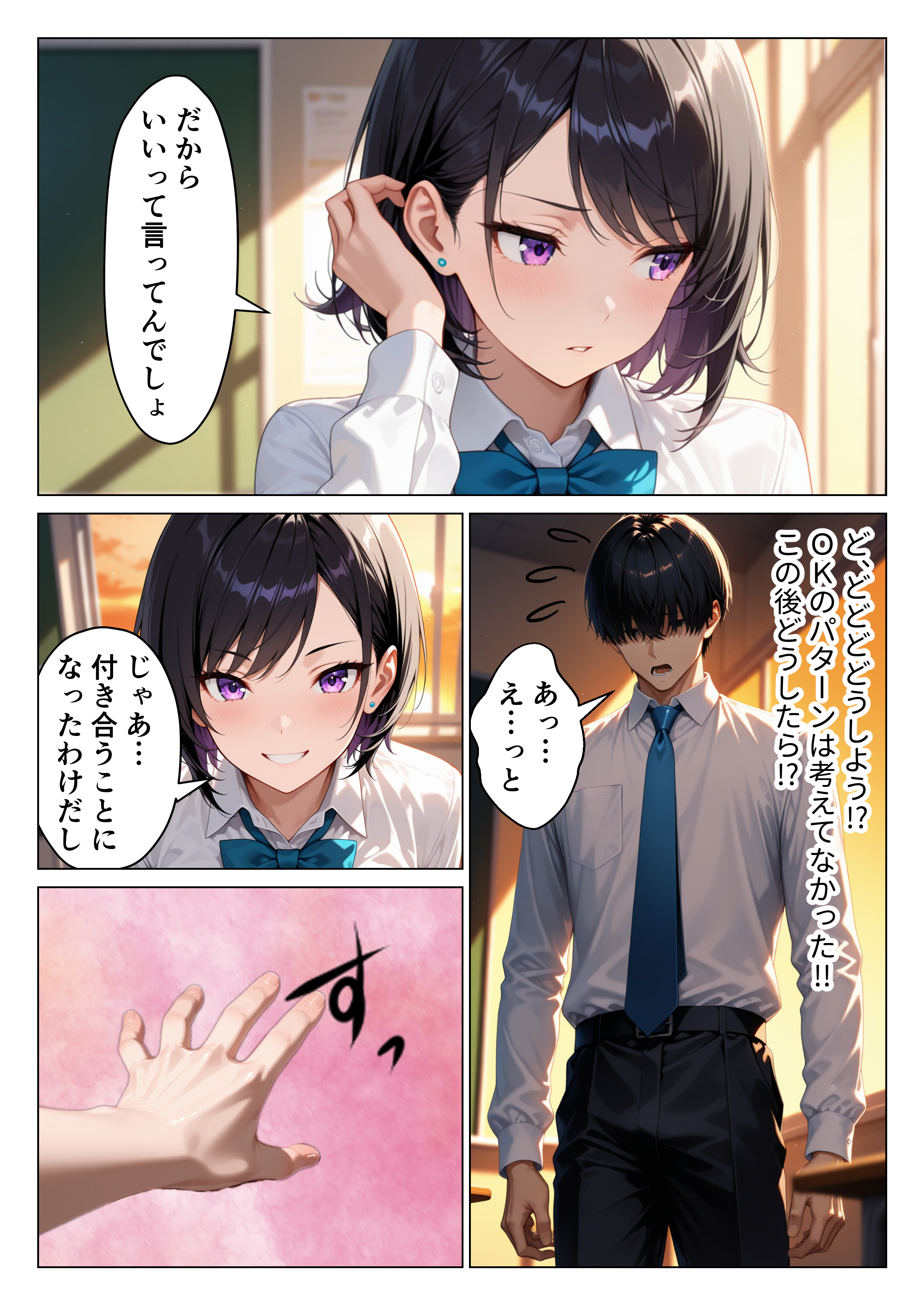 クールギャルと付き合うことになった童貞の僕が本能むき出し中出しセックスする話 無料立ち読み8