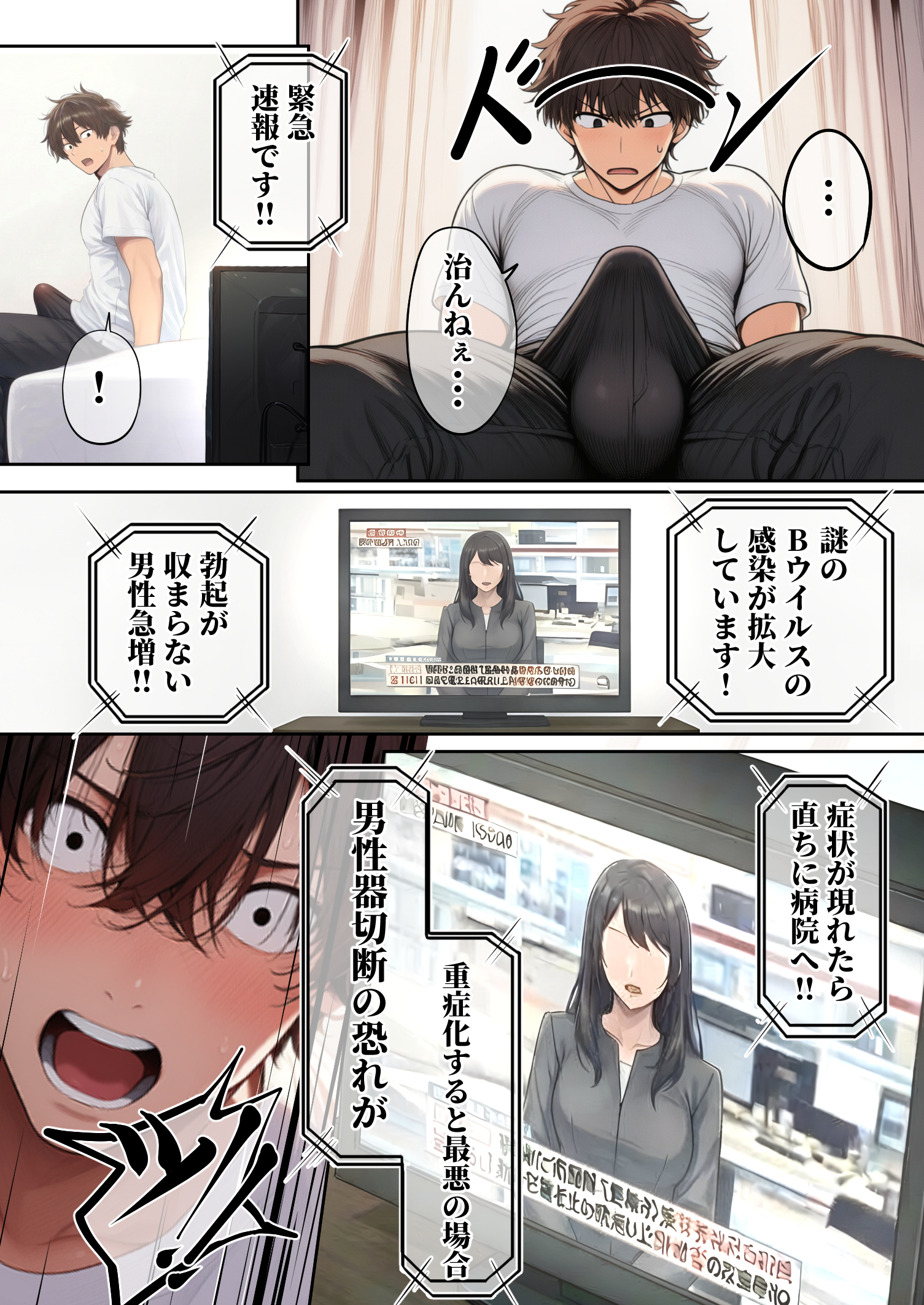 ―勃起ウイルスー カルテ1 〜理想の女とセックスするまで勃起が収まらないBウイルスに感染した童貞の診療録〜 無料立ち読み5