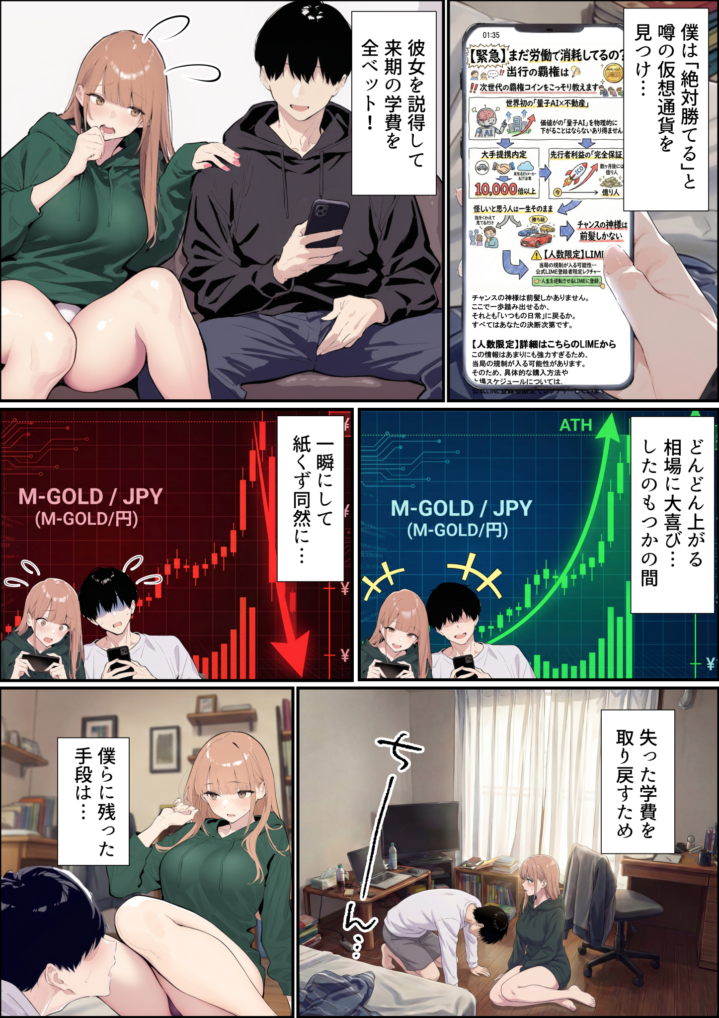 自認S（実はドM）なギャル彼女の疑似NTR動画配信で稼ぎます！（※疑似じゃなかった！？） 無料立ち読み6