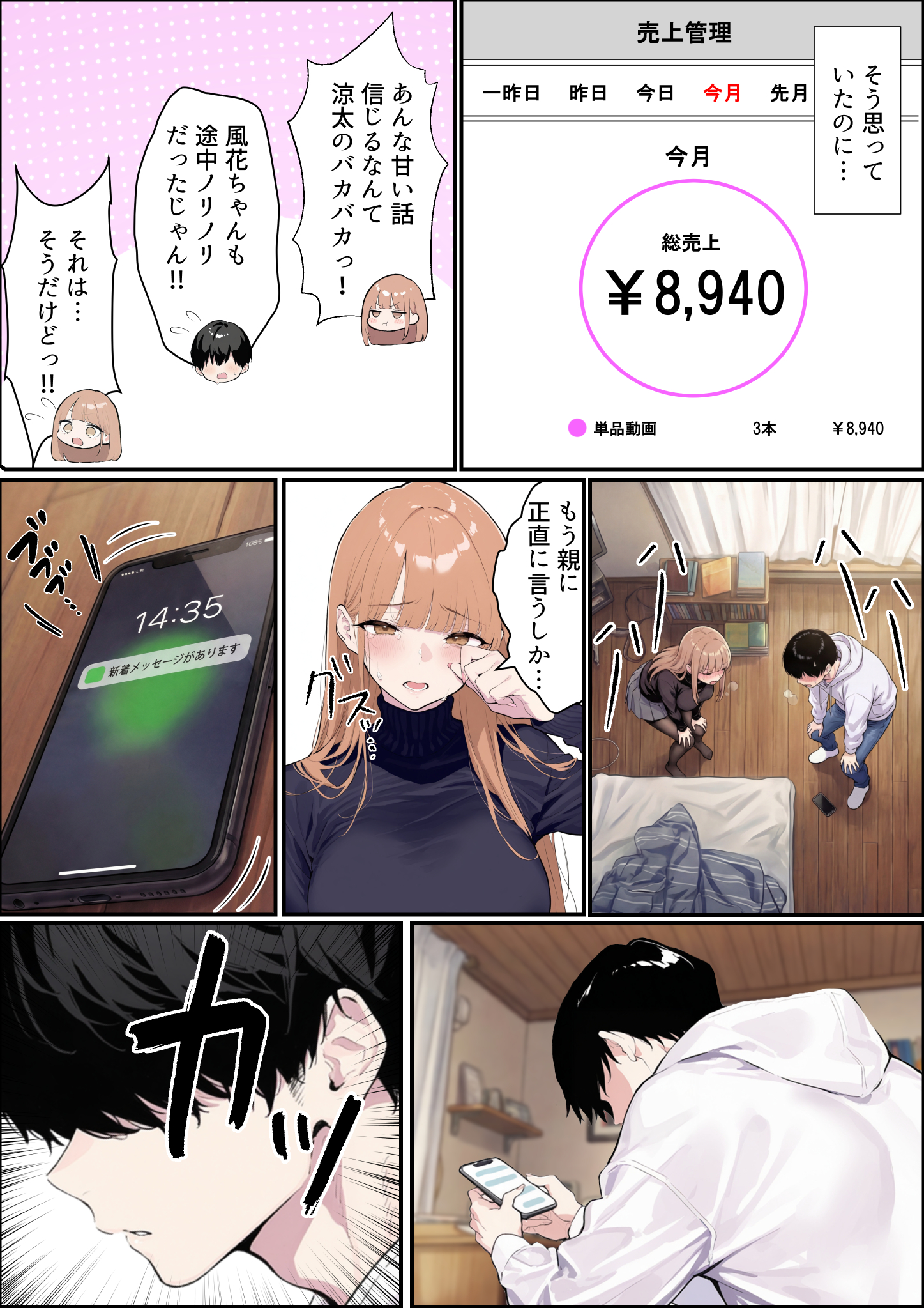 自認S（実はドM）なギャル彼女の疑似NTR動画配信で稼ぎます！（※疑似じゃなかった！？） 無料立ち読み9