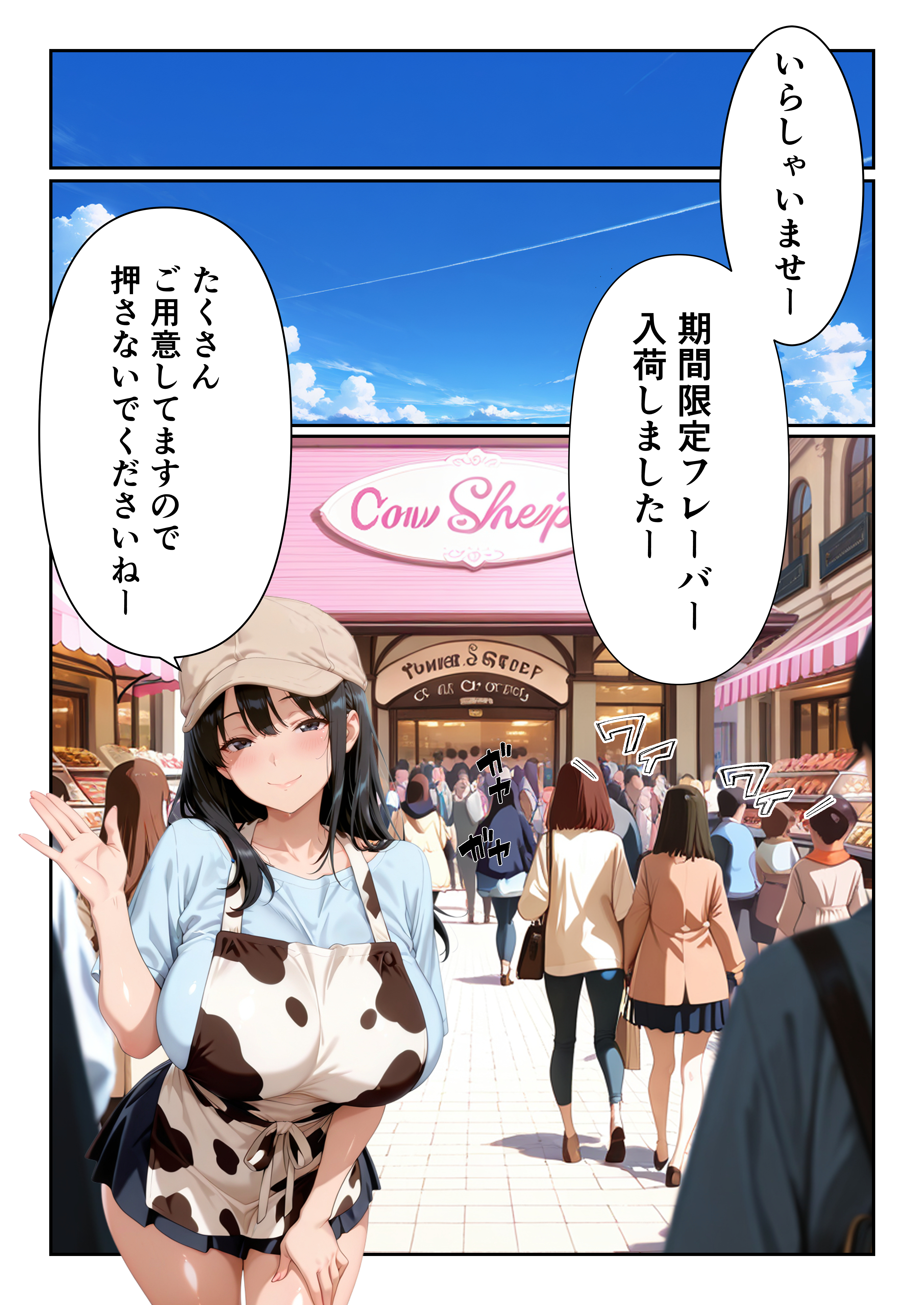 爆乳大学生がSNSで大人気のスイーツ店にバイトに行ったら、搾乳されて、種付けメス牛になっちゃっいました！ 無料立ち読み21