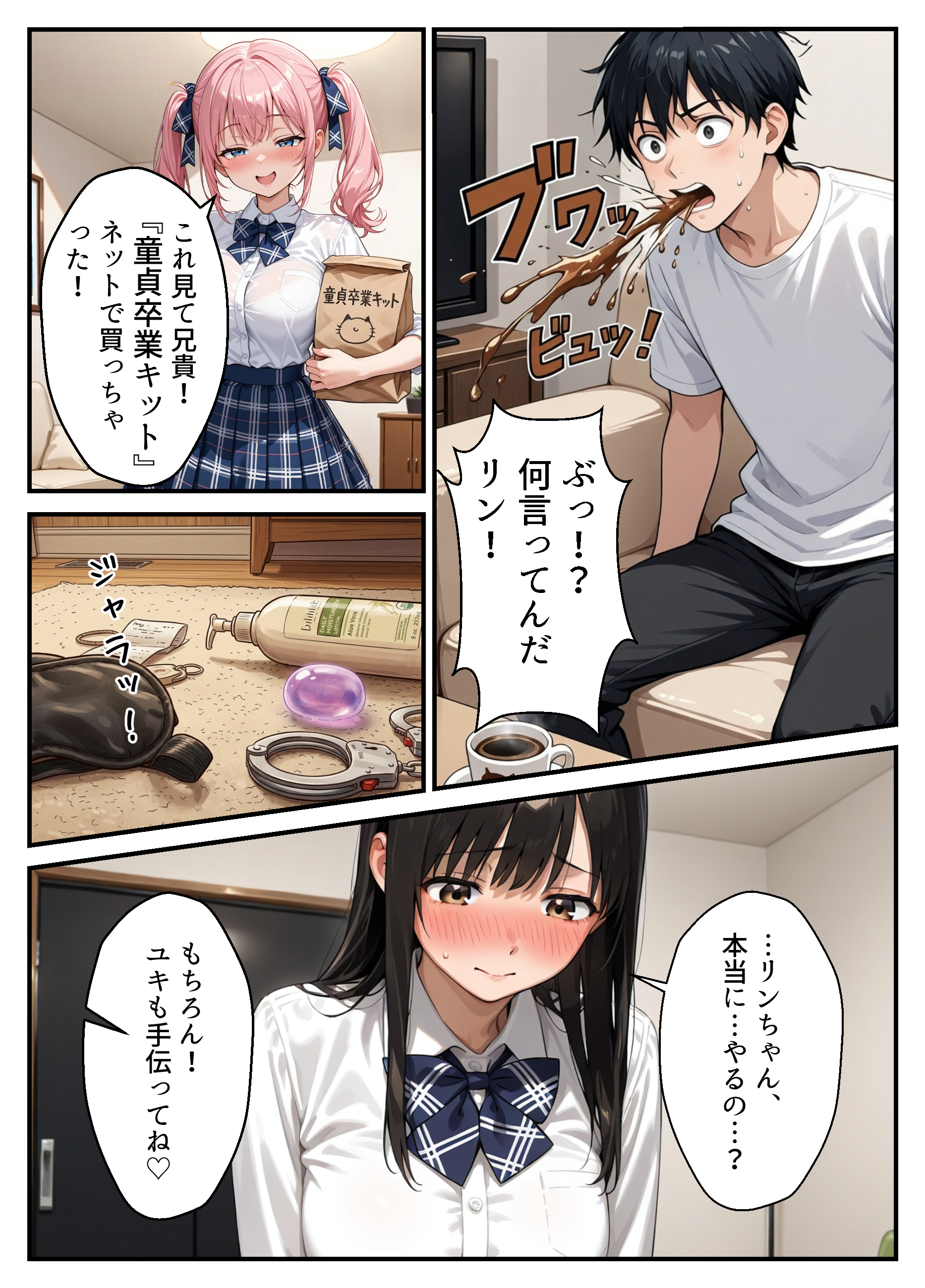 ドS妹とドM親友の挟み撃ち童貞卒業パーティー 無料立ち読み2
