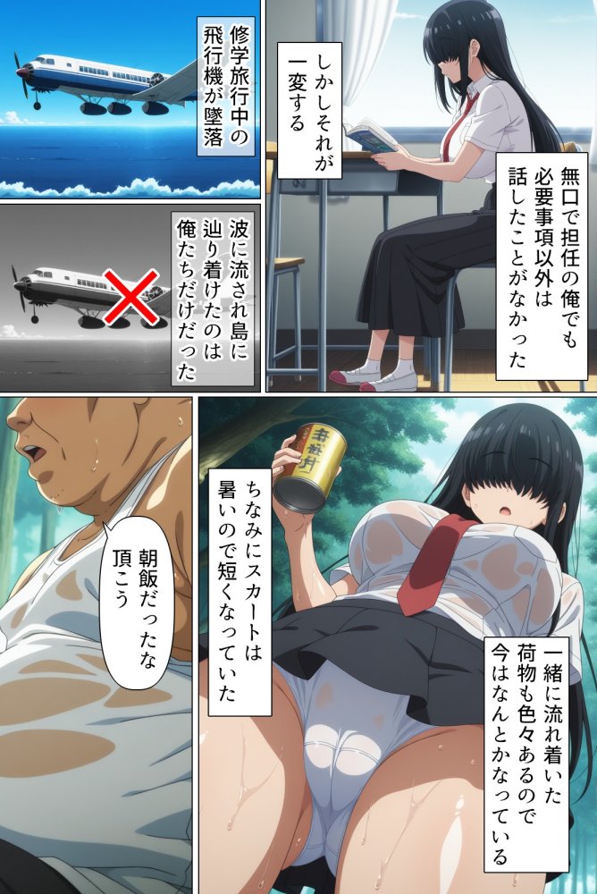 目隠れさんと無人島性活 無料立ち読み7