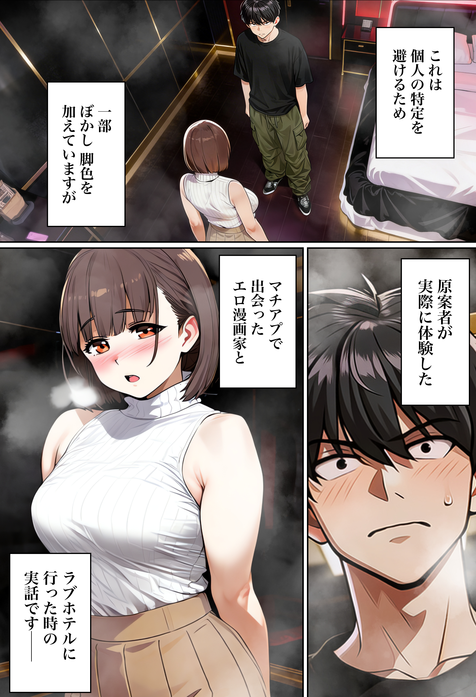 【実話】マチアプでコミケ帰りのムチムチ女エロ漫画家とマッチして、エロ漫画みたいなセックスした話www 無料立ち読み1