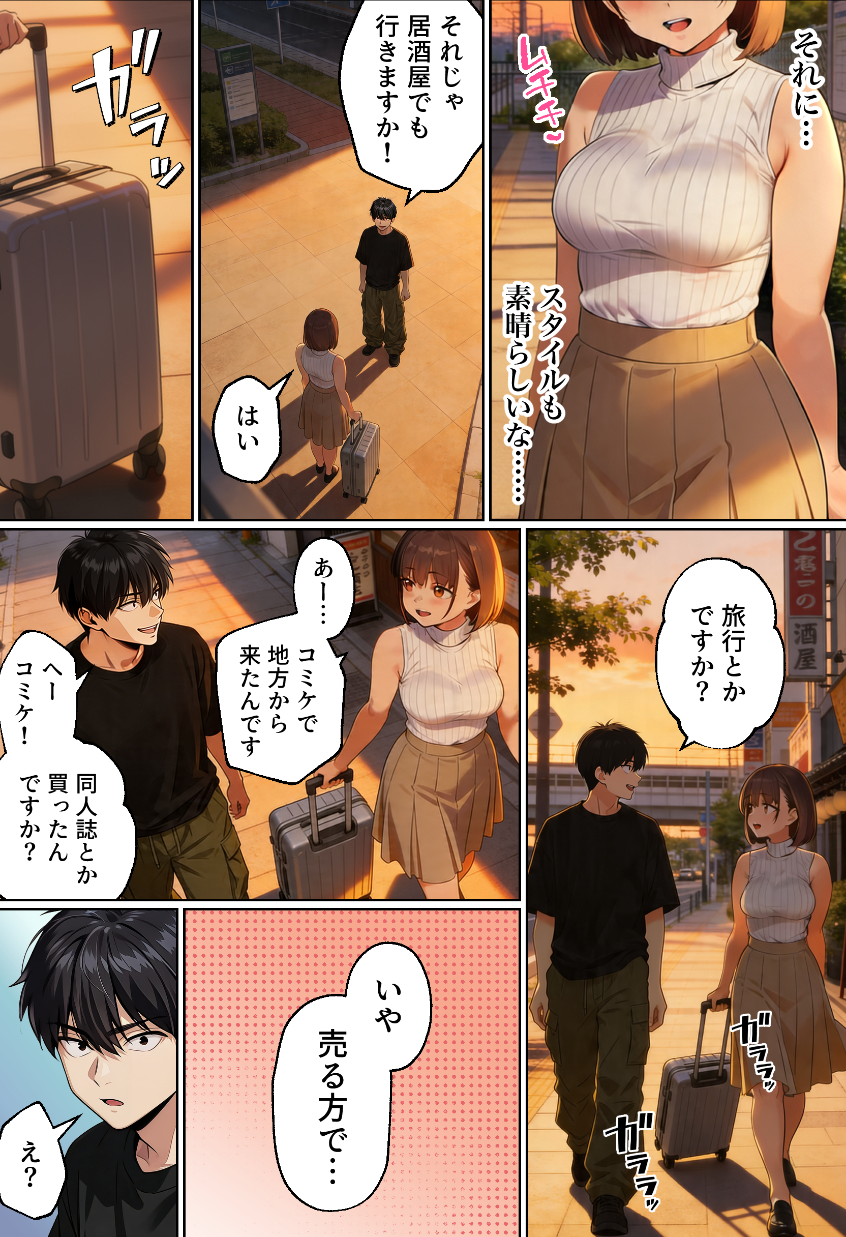 【実話】マチアプでコミケ帰りのムチムチ女エロ漫画家とマッチして、エロ漫画みたいなセックスした話www 無料立ち読み7